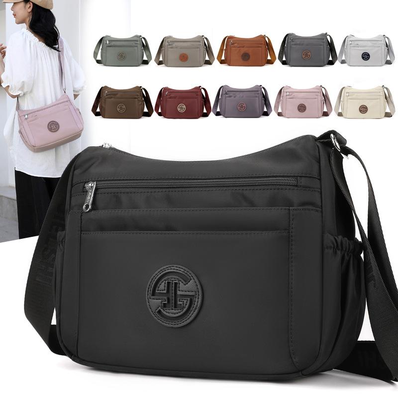 Large Capacity Multi-compartment Dumpling Bag Casual Versatile Shoulder Messenger Large Bag Women's Bag Canvas Bag