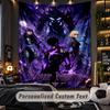 Personalized Wall Tapestry,Solo Leveling Custom Printed Name, Fabric Wall Art For Indoor Room Backdrop