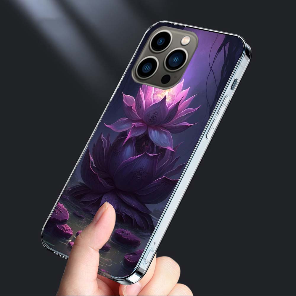 Buddhist Fire Lotus Phone Case For Iphone 16E 15 Pro 14 Plus 17E 16 17 Pro Max Air 11 12 13 Mini Shockproof Capa Cute Cover T