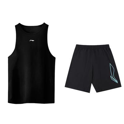 Fashion Logo Skin-Friendly Comfortable Breathable Quick-Dry Tank Top And Shorts Casual Sports Set Unisex Sets ZHXY819-2