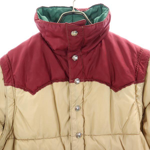 Powderhorn 80s Vintage 2WAY Batting Jacket M Beige Best Men's Used