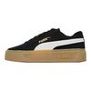 Puma  Smash Platform V3 Black Gum Women Sneakers White Gold 391942-02