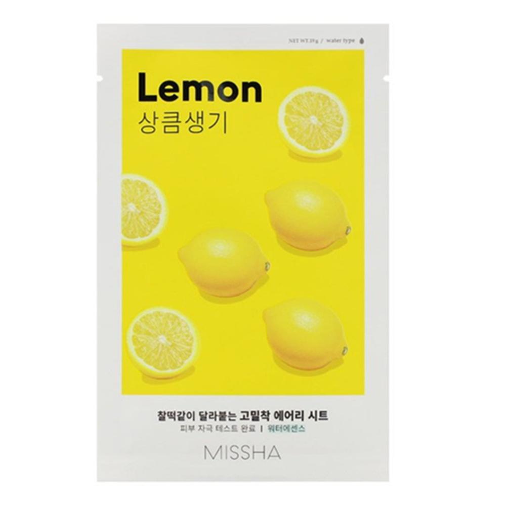 MISSHA Airy Fit Sheet Mask (Lemon) - Water Type (10 Sheets) Lemon - Water Type (10 Sheets)