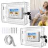 Thermostat Lock Box With Key Transparent For Wall Mount Cover Easy Installation For Thermostats Up to 21 by 14 by 6 Centimeters