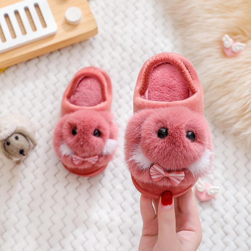 

Зимние детские милые хлопковые тапочки с рисунком кролика из мультфильма 26-27 inner length 17cm