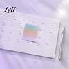 Clear Message Notes Gradient Pearlescent Adhesive Notes Matte Self-Stick Pads Removable Sparkling Self Index Tabs Sand for Office And School