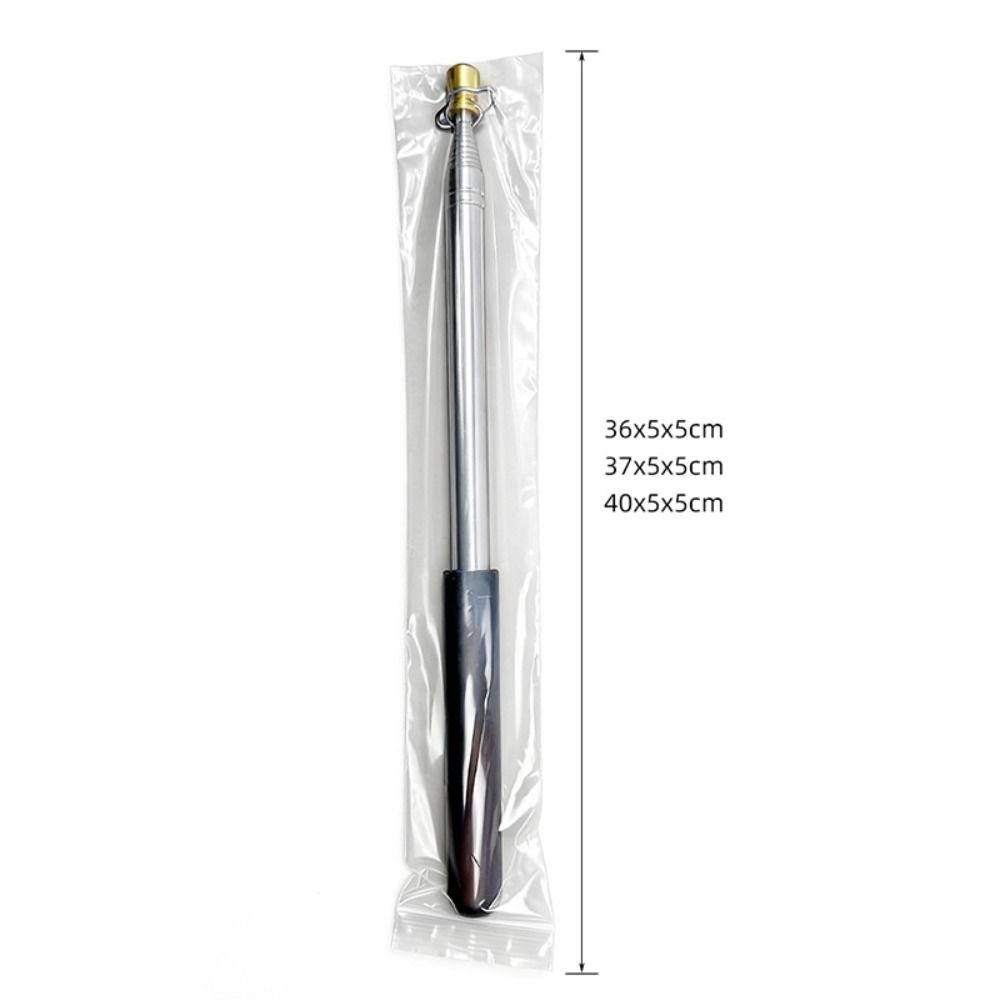 Stainless Steel Rod Tour Guide Flag Pole Solid Wood Handle Teaching Stick Flagpole  Outdoor