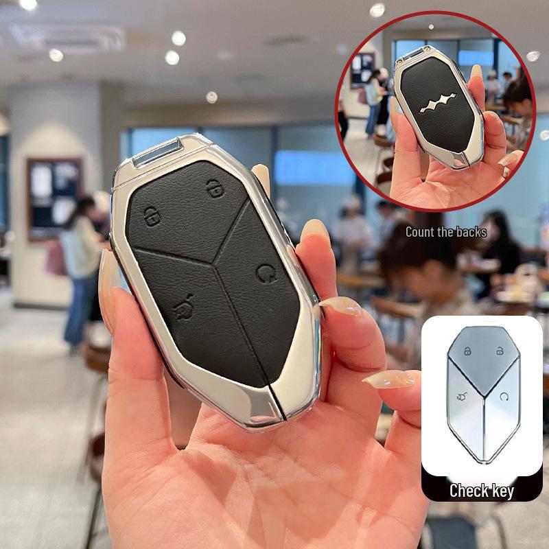 BYD Fangchengbao 5 Key Case for Baowo 5, Baowu Baoba 8, Baobao 3, Titanium 3 - Unisex Car Lock Keyring.