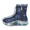 Collina Strada X Ugg Synthetic Leather Lightweight Zipper Ankle Boots Women Ankle Boots Dark-Blue-Floral 1170430-DFL