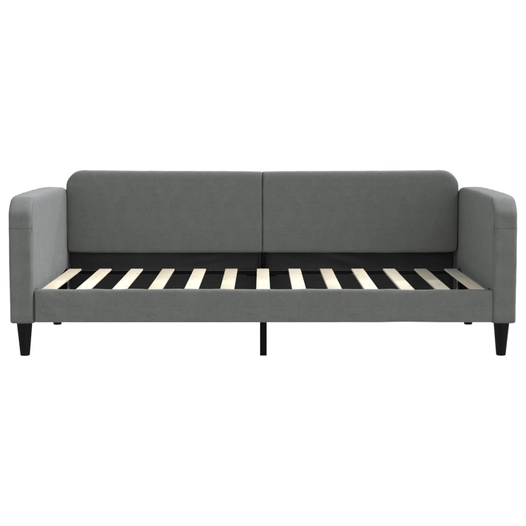 Daybed Dark Gray 90x200 cm Fabric