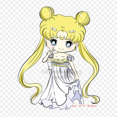 Princezna Serenity Chibi Chibiusa Nažehlovací záplaty Na Oblečení Aplikace Samolepky Na Oblečení Tepelně Citlivá Vlastní Záplata