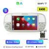 Android 13 Wireless CarPlay for Apple 2Din Auto Radio for FIAT 500 Abarth 2007 2008 2009-2015 Multimedia Screen Stereo GPS BT