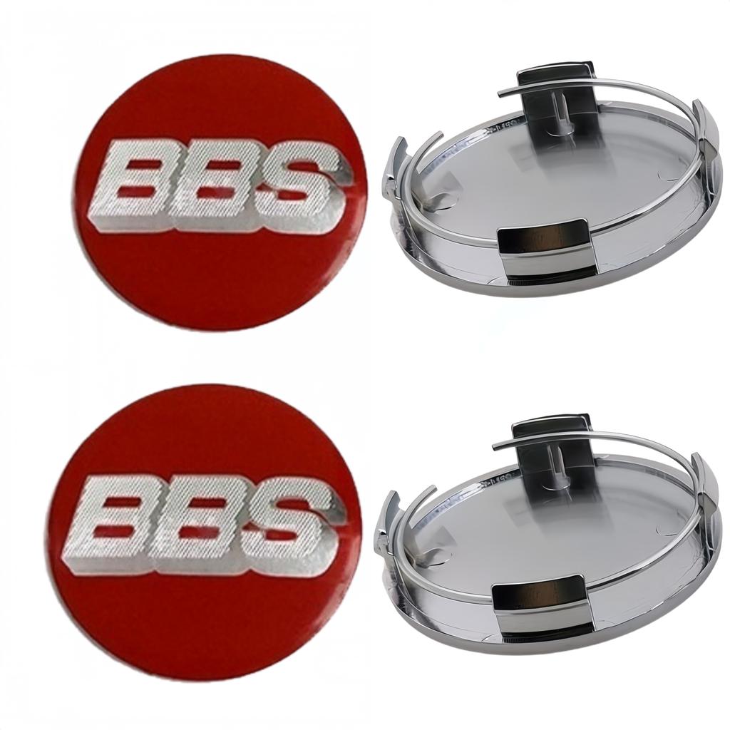 4 Pezzi 65mm Emblema Logo BBS Distintivo Tappi Centrali Ruota Auto Copriruota Cerchioni Coprimozzo Auto
