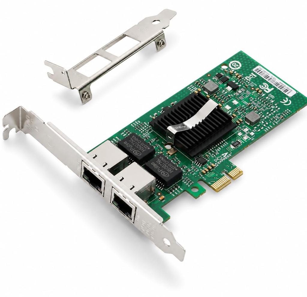 Side3 1G LAN Card, Intel 82576 Chip, 2-Port Network Card NIC LAN Board, PCIe x1