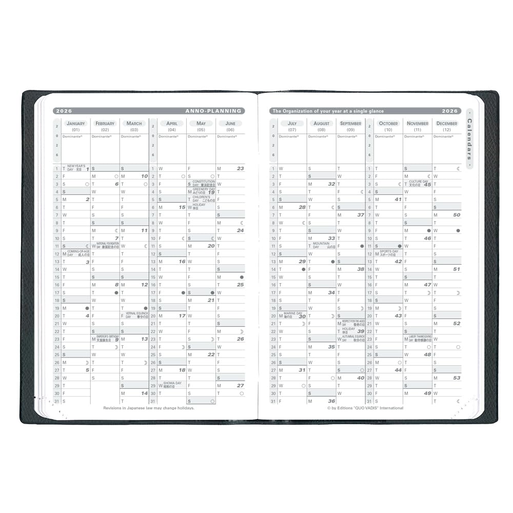 Quo Vadis 2026 Edition Business/Soho Planner Diary (Weekly Vertical, Starting December 2025, A6 Variant, 10x15cm), Red (qv00405rd)