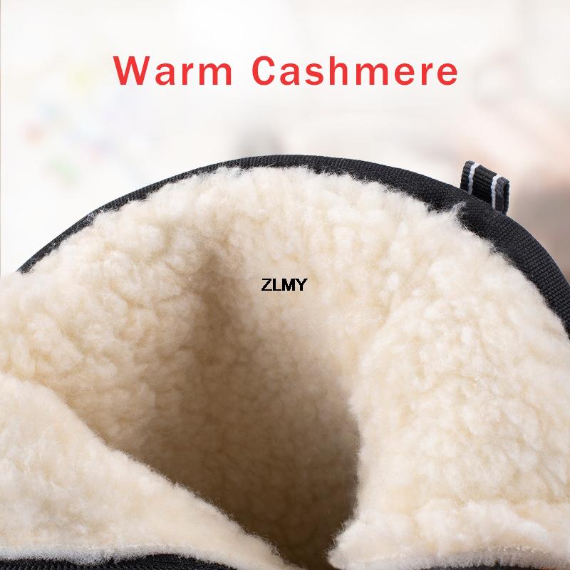 Waterproof Men Women Snow Boots High Top Ankle Winter Boots Platform Warm Plush Man Cutton Shoes Outdoor Non-slip Snowboots Male