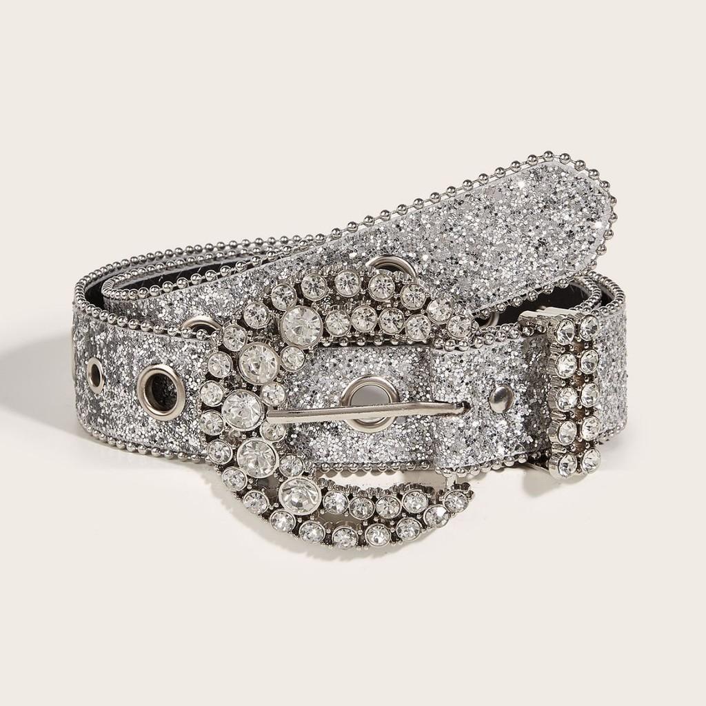 European And American Style Unique Sparkling Belt For Denim Pants
