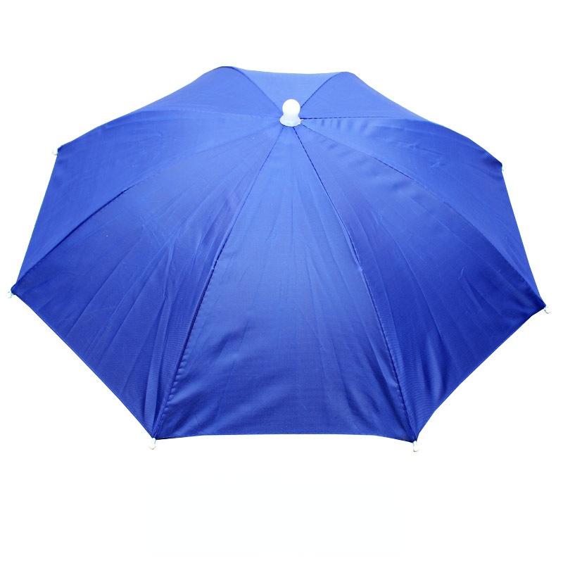 Chapéu Guarda-chuva Arco-íris de Montar na Cabeça, Guarda-chuva Leve de Rua para Colheita de Chá, Chapéu Guarda-chuva de Uso Duplo para Chuva e Chuva