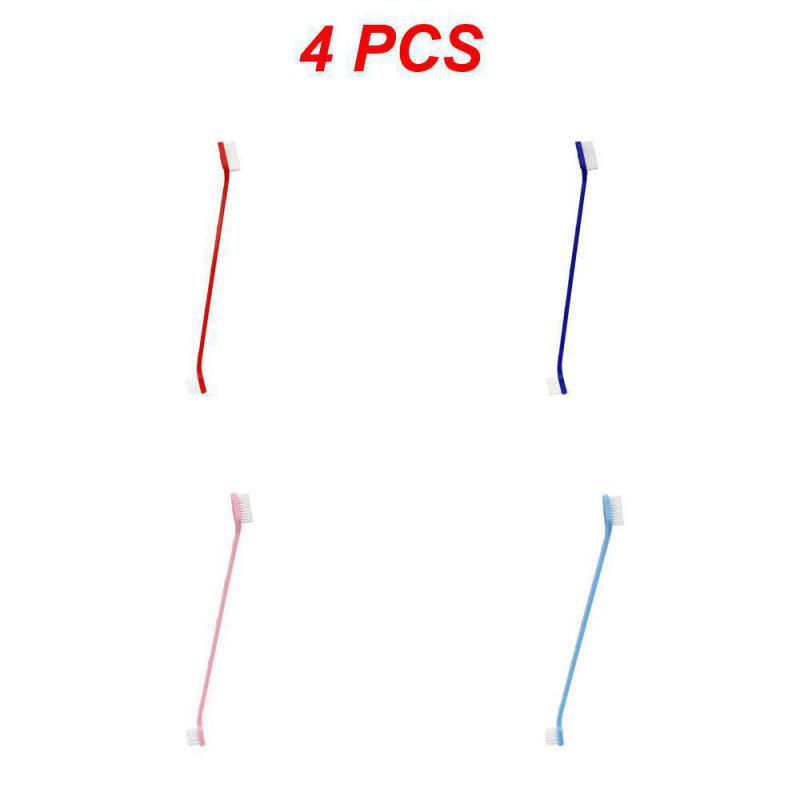 1~4 SZTUK Szczoteczka do zębów Ukośna główka szczoteczki Pielęgnacja zwierząt Drut nylonowy Innowacyjny design Ogólnie Poprawia zdrowie