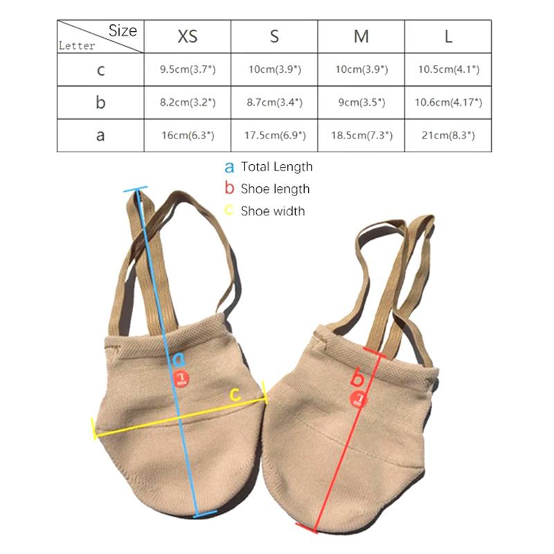 Rhythmic Gymnastics Soft Half Socks Art Gym Dance Shoes Professional Competition Sole Socks Protect Foot Elastic Dance Shoes