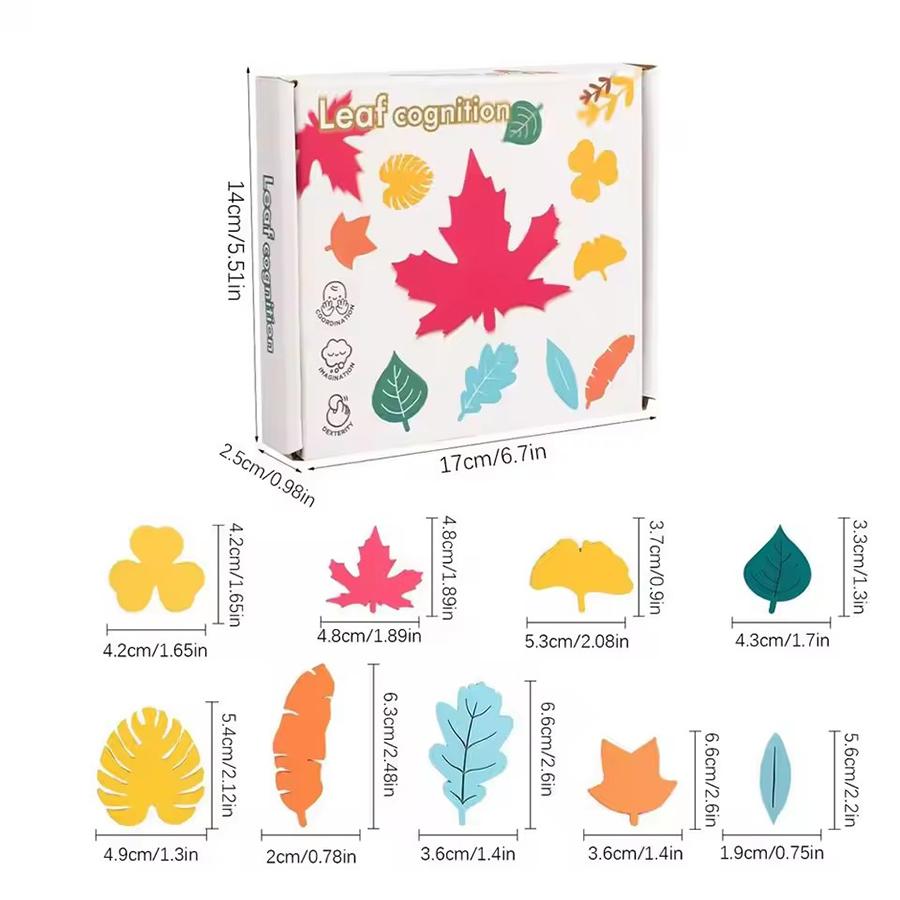 

Non-Toxic 27Pcs Wooden Leaf Recognition Toys Education Cognitive Toys Birthday Party Presents For Kids Children And Children Logical Thinking Fin