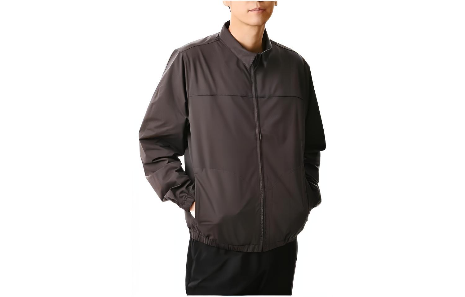 New Balance Met24 Jackets Men s Dark Gray Lapel Moderate Other JMJL2210-CHC L