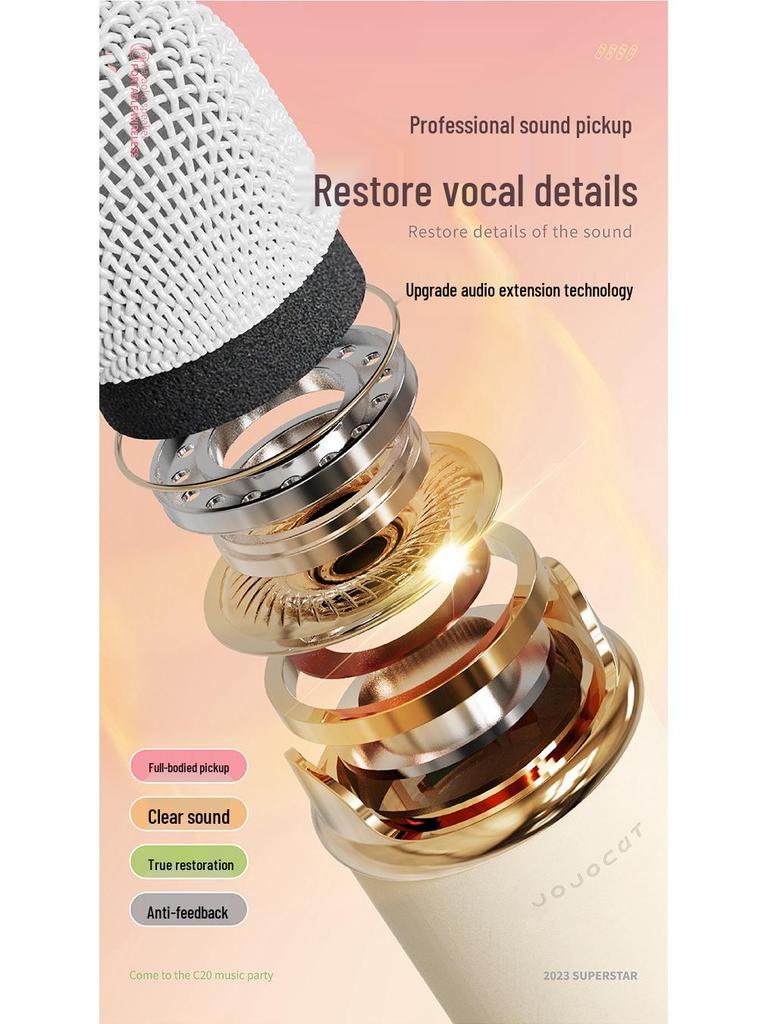 Retro Bluetooth Speaker with Integrated Portable Microphone - Mini Wireless Speaker Gift