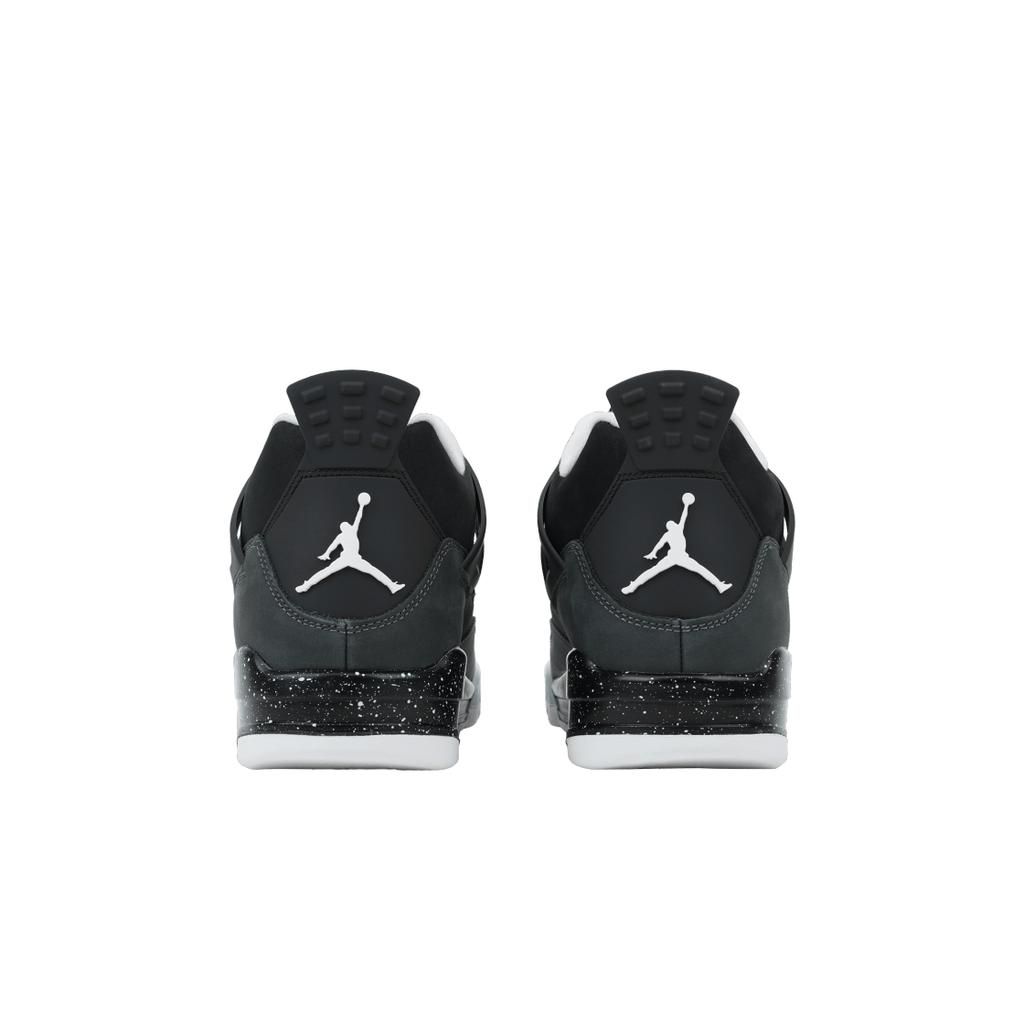 Air Jordan 4 Retro Fear 2024 Scarpe da Ginnastica da Uomo Nero Bianco Antracite FQ8138-002