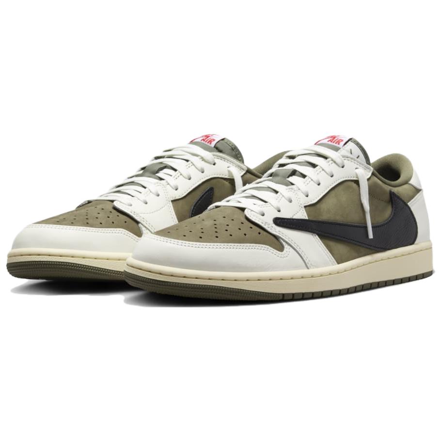 Travis Scott x Air Jordan 1 Retro Low OG SP Reverse Olive / Medium Olive Unisex Tenisky Zelená Černá Plachetnicová DM7866-200