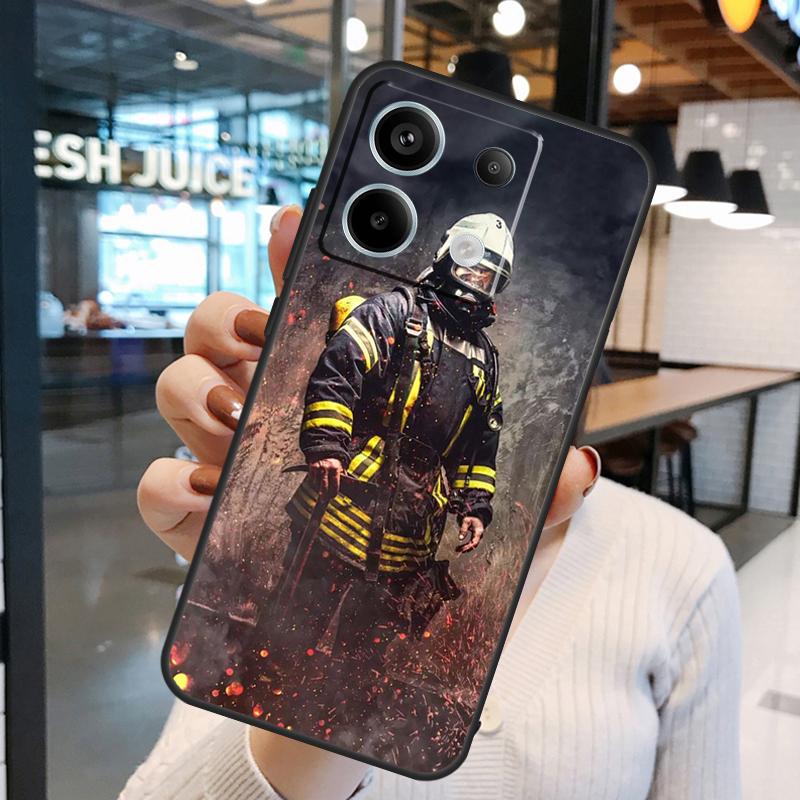

Cool Firefighter Heroes Fireman Case For Xiaomi Redmi Note 14 Pro 10 11 12 13 15 Pro Plus Redmi 15 10C 12C 13C 14C 15C Cover Redmi 10
