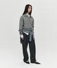Hoite Het Mohair Polo Knit (Charcoal)