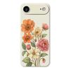For iPhone 17 Air Case Beautiful Flowers Pattern Printing Straight Edge TPU Phone Back Cover