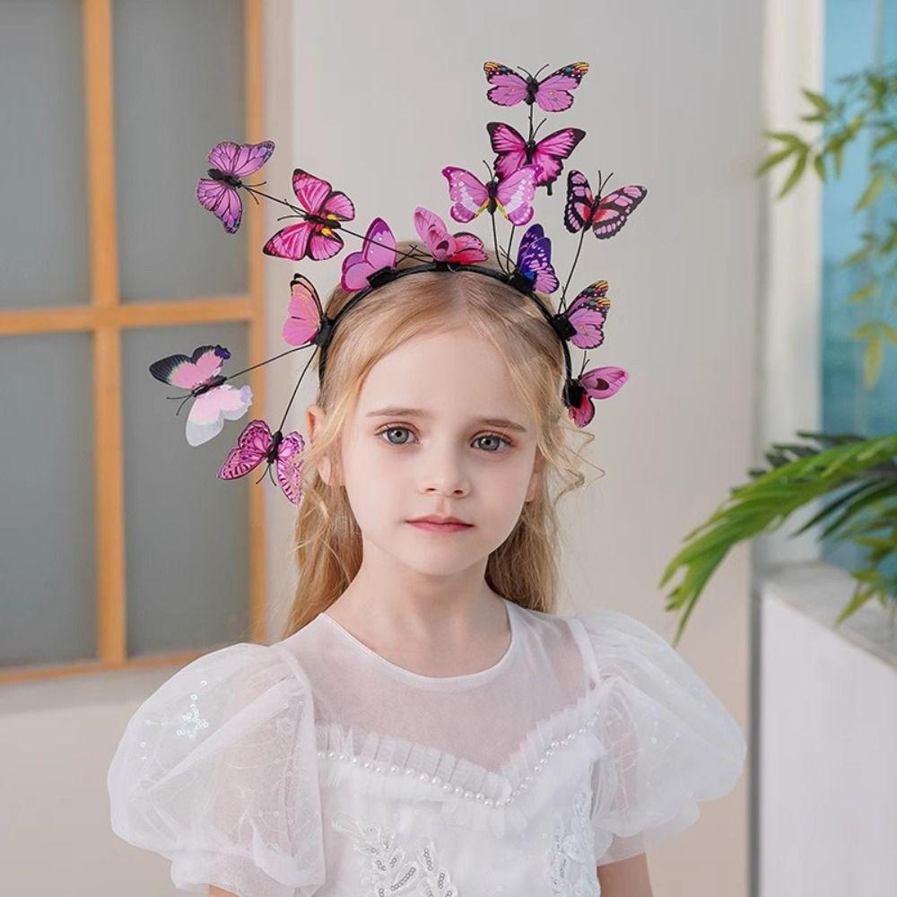LED lumières LED lueur bandeau coloré clignotant bandeau lumineux papillon bandeau enfants cadeau