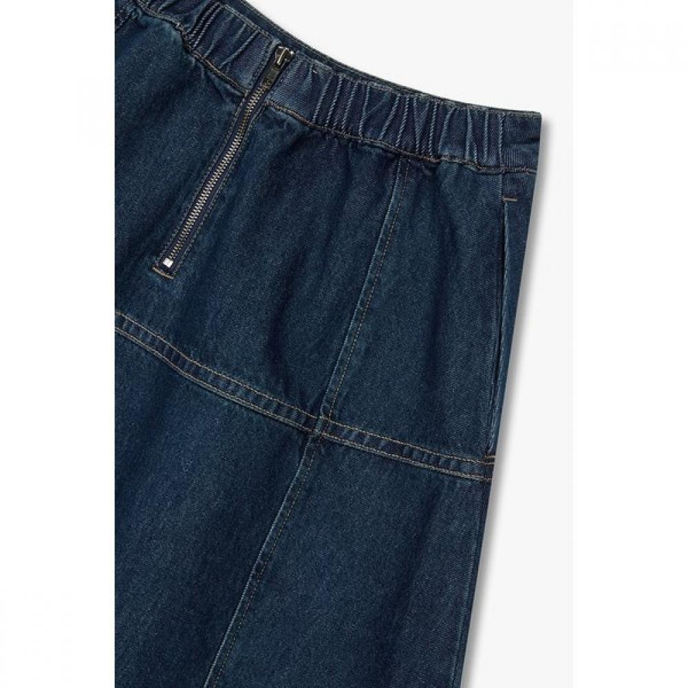 Studio Tomboy Back Banding Flare Denim Skirt  9106162106ct 