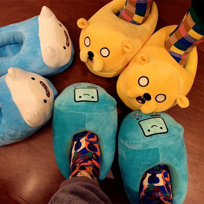 Fashion 2025 Cute Cotton Winter Women Indoor Slippers Baogen Cotton Mopping Home Non-slip Slippers With Quiet And Warm Couples Shoes