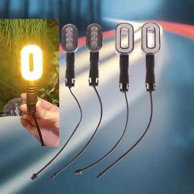 2 Stuks Fiets Richtingaanwijzer Hoorn Achterlicht 36V/48V/60V/72V Fietslicht Waarschuwingslamp Voor Elektrische Gashendel Motorfiets Scooter Onderdelen