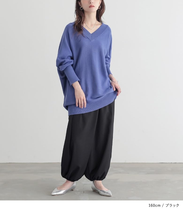 Oshare Walker Arabian Mode Wide Winter Long Solid Comfortable Elastic Wide Sarouel Arabian Elastic Loose Plus Pan2102 n'OrLABEL Pants, Women's,