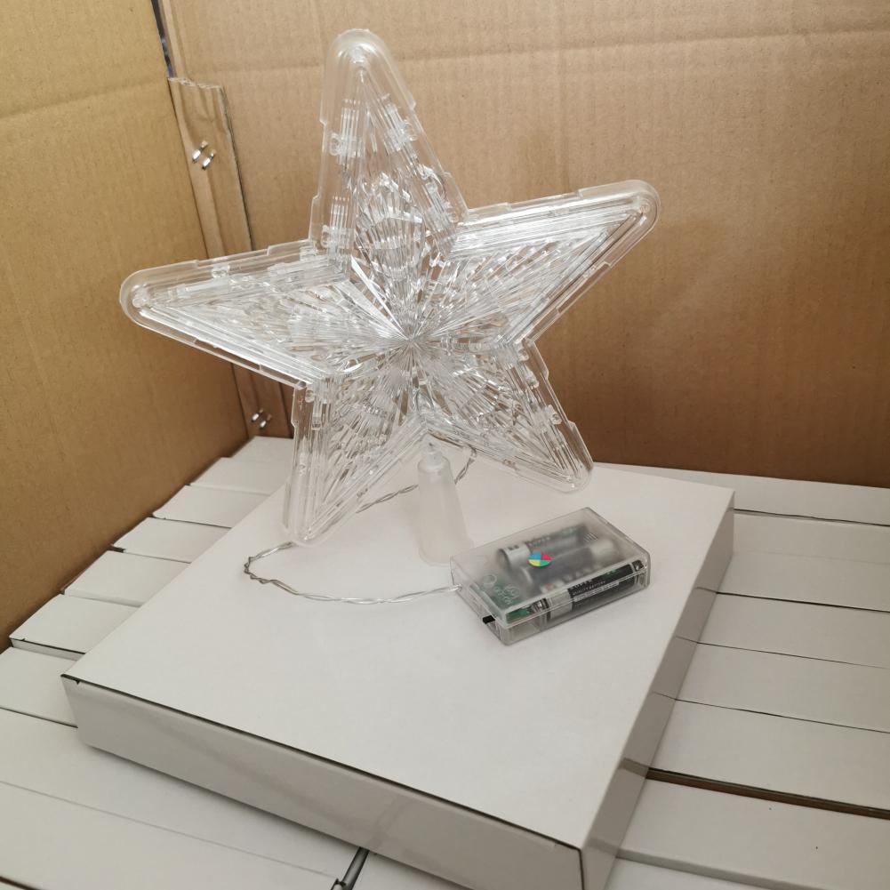 Christmas Tree Top Star LED Light Decoration Christmas Pendant Home Night Light Decor Xmas Gift Navidad 2023