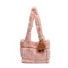 Large Capacity Plush Bag Women'S Plush Tote Bag Commuter Shoulder Bag