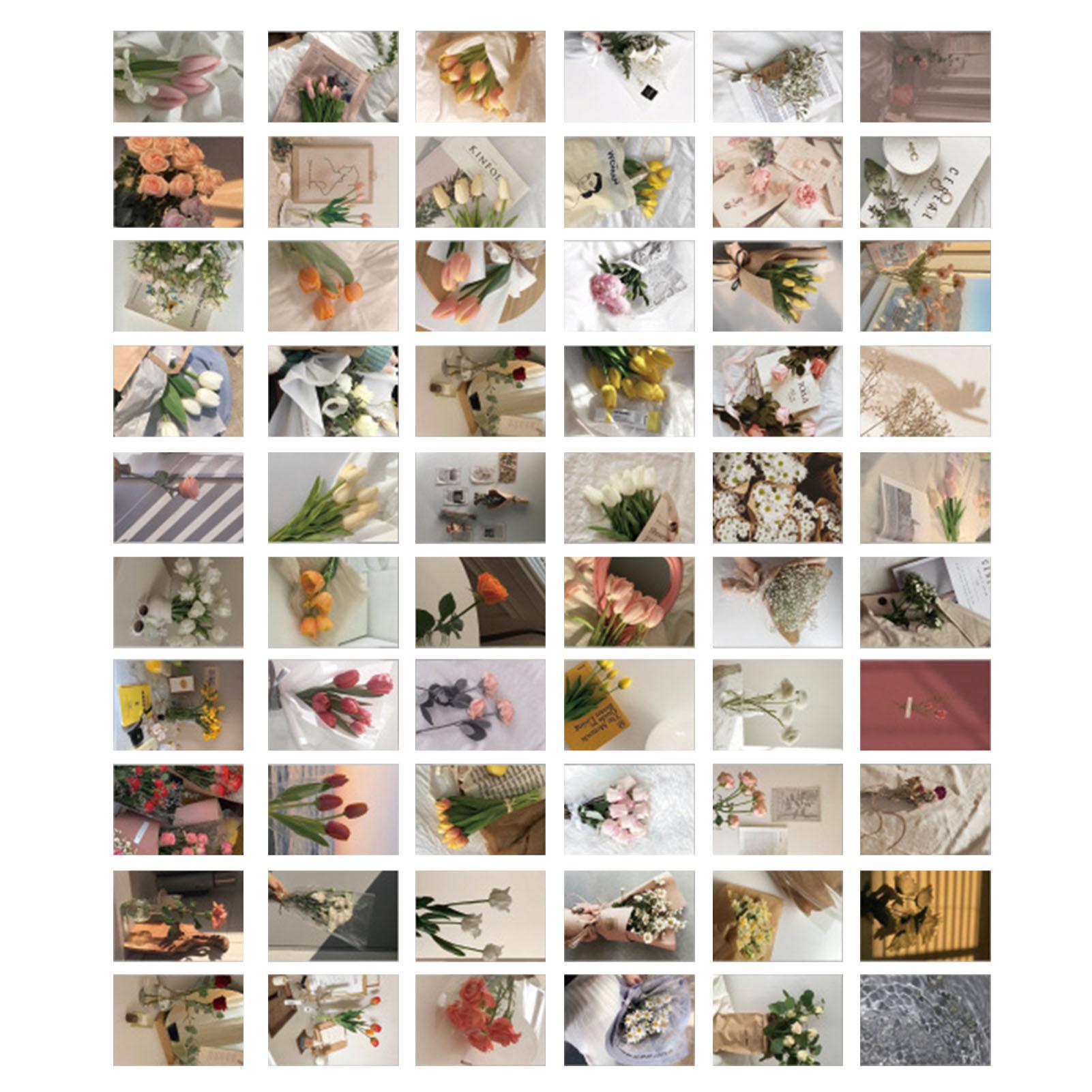 

60 шт. наклейки для скрапбукинга DIY винтажные цветы наклейка книга ретро бумажные наклейки для скрапбукинга