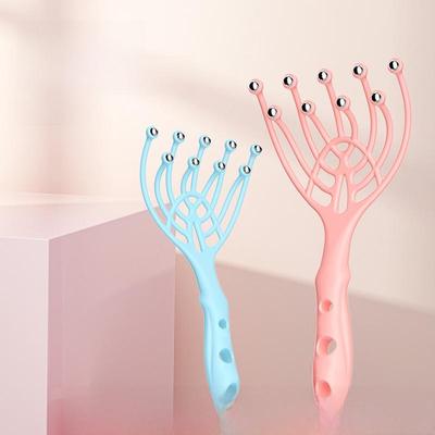 Nine-Claw Scalp Massager: Multi-Use Manual Roller for Decompression, Itching Relief, and Head Scratching.
