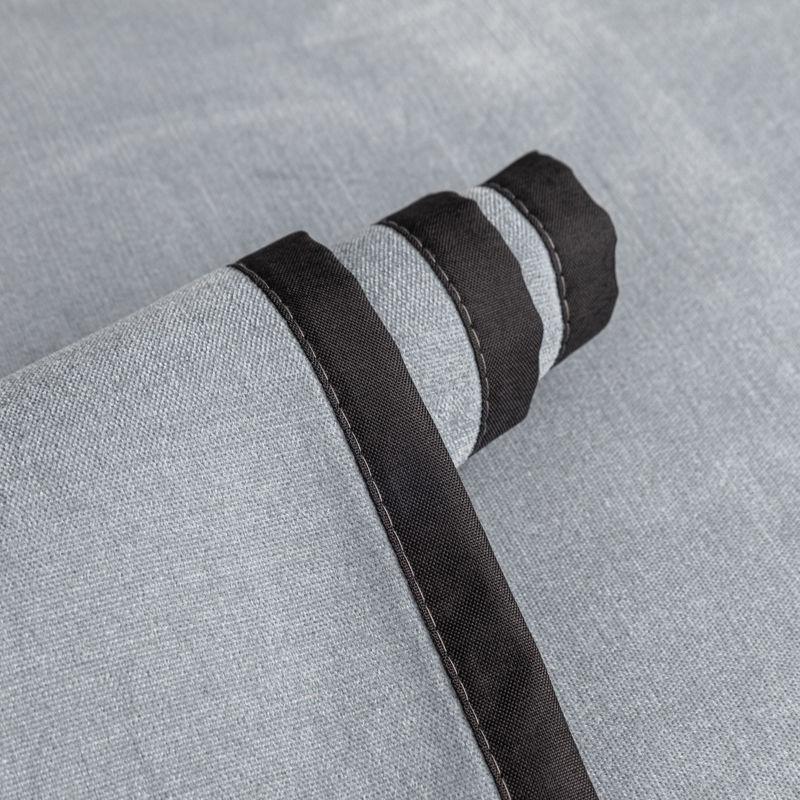 Light Luxury Fashion Embroidered Letter Sofa Cushion Home Solid Color Anti Slip Armrest Backrest Decorative Protective Cover