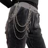 Hip Hop Trendy Cool Metal Love Multi-layer Waist Chain Female Ins Style Versatile Peach Heart Pendant Trouser Chain