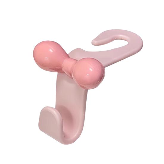 2Pcs Car Hook Lightweight Trunk Seat Button Hook Hole-Free Interior Storage Hook Multi-Functional Water Cup Holder