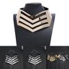 Fashionable V Shaped Hollow Design Women Metal Necklace Collar Choker For Women
