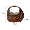 Elegant Woven Tote Bag for Sophisticated Spring Occasions