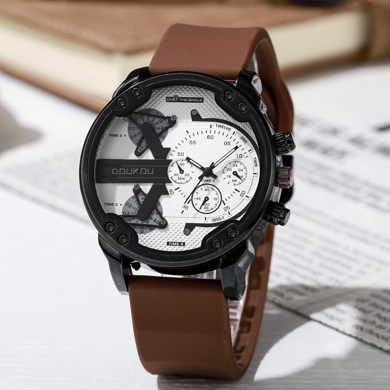 Genuine Stylish Men's Multi-Functional Waterproof Quartz Watch with Large Dial