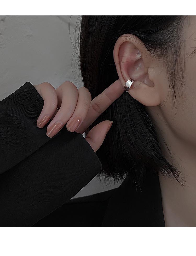 Women's Trendy Geometric No-Piercing Ear Cuff Set - Retro Korean Hip Hop Style Earrings