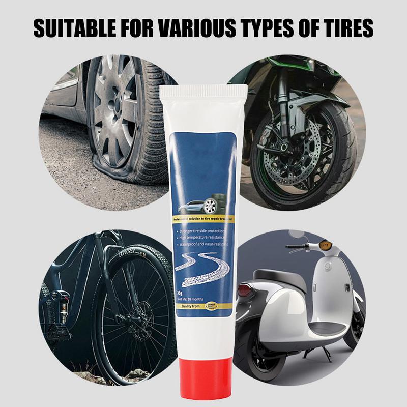 Tire Repair Glue Tire Sealant Rubber Glue Adhesive 35g Strong Adhesive Rubber Cement Tire Repair For Sidewall Scratches Broken