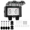 PC Material Outdoor Wall Socket IP66 Waterproof Weatherproof Socket  Outdoor